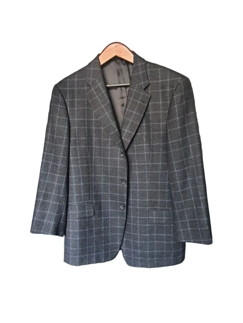 Joseph Abound 44R Mens Blue Window Payne Lambs Wool Sports Coat